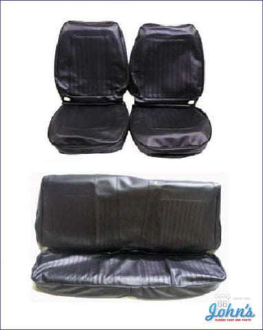 Front And Rear Seat Cover Kit- Convertible With Bucket Seats Standard Interior Without Fold Down F1