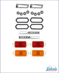 Front And Rear Sidemarker Lens Bezel Kit 307 A