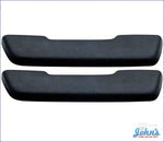 Front Armrest Pads Molded - Black Pair Standard Interior F1