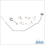 Front Brake Line Kit With Factory Power Disc Brakes. Oe Steel 7 Pc (Os1) X