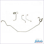 Front Brake Line Kit With Power Disc 4 Pieces. Oe Steel (Os1) F2
