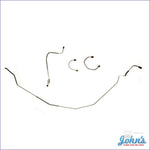 Front Brake Line Kit With Power Drum Brakes. Oe Steel 4 Pc (Os1) X F1
