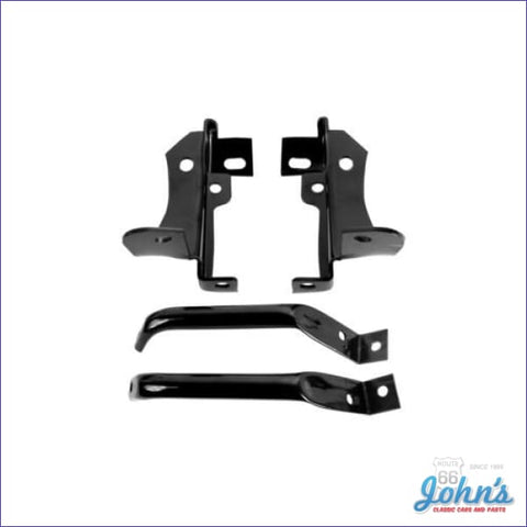 Front Bumper Bracket Kit With Bars - 4Pc For Standard Bumper F2