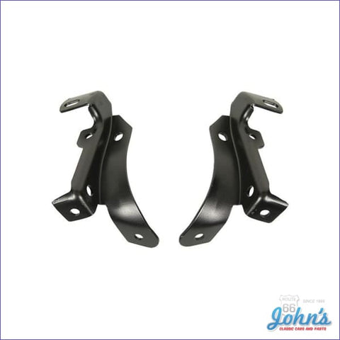 Front Bumper Brackets - Inner Pair Lh And Rh For Rally Sport Bumpers Gm Licensed Reproduction F2