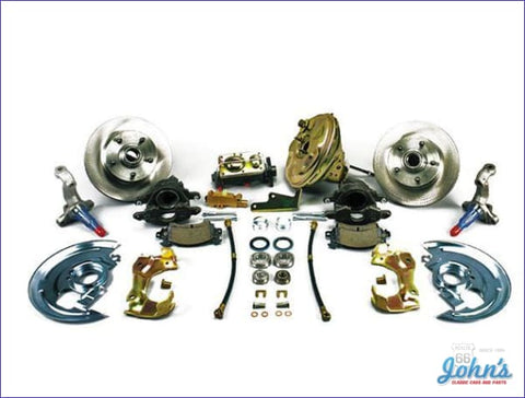 Front Disc Brake Conversion Kit With 11 Power Booster Standard Rotors. **on Sale** (Os4) A X F1