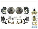 Front Disc Brake Conversion Kit With 9 Power Booster Standard Rotors. (Os2) X