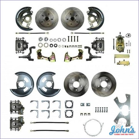 Front & Rear Disc Brake Conversion Kit Non-Power With Standard Rotors. (Os8) X