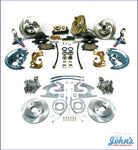 Front & Rear Disc Brake Conversion Kit With 9 Power Booster Standard Rotors. (Os8) A