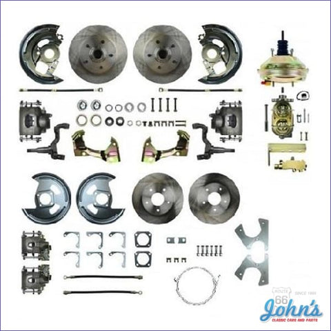 Front &rear Disc Brake Conversion Kit With Power Brakes Standard Rotors. (Os8) X