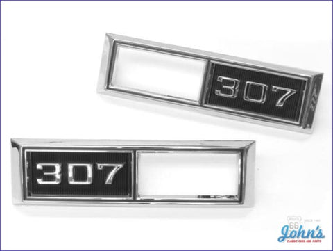 Front Sidemarker Bezels 307 Pair Gm Licensed Reproduction X A
