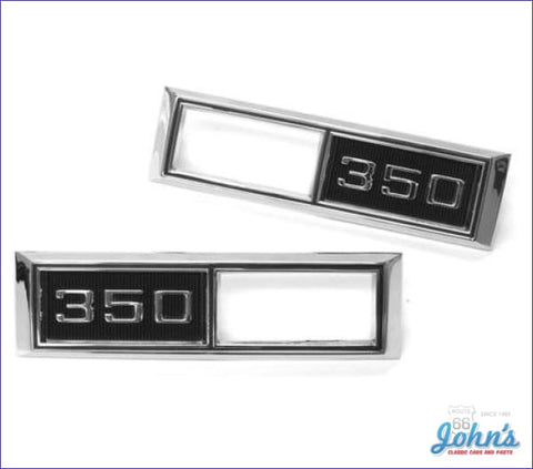Front Sidemarker Bezels 350 Pair Gm Licensed Reproduction X A
