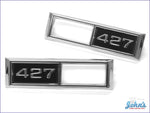 Front Sidemarker Bezels 427 Pair Gm Licensed Reproduction X A