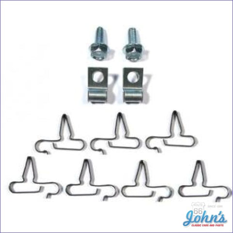 Fuel Line Clip Kit With 3/8 Without Return Line. 7 Pc F1