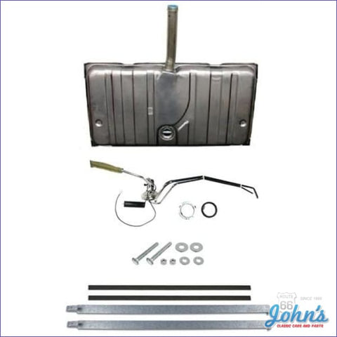 Gas Tank Kit - Tank Without Vent Tubes With 3/8 2 Line Sending Unit. Gm Licensed Reproduction. (Os7)