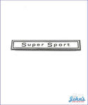 Glovebox Bezel Emblem Super Sport - Gm Licensed Reproduction A