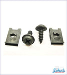 Glovebox Latch And Striker Mounting Hardware Kit 4 Piece Set A