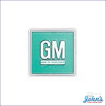 Gm Mark Of Excellence Door Emblem Aqua Metal Type Sticker Each. Early 67. F1 X A