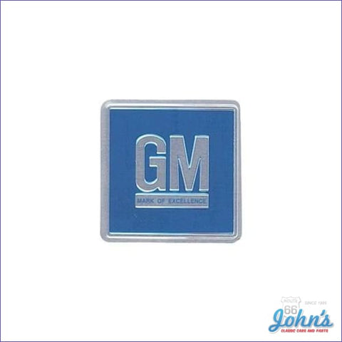 Gm Mark Of Excellence Door Emblem Blue Metal Type Sticker. Each A X F2 F1