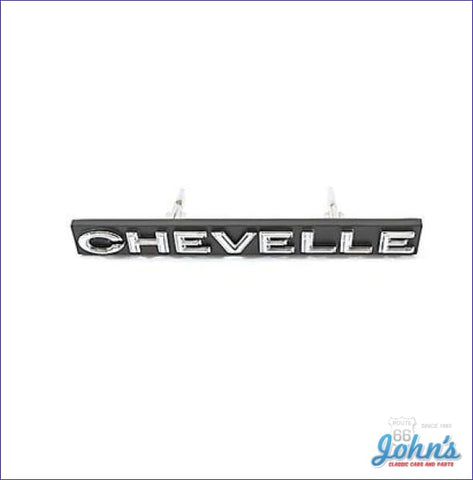 Grille Emblem Chevelle Gm Licensed Reproduction A