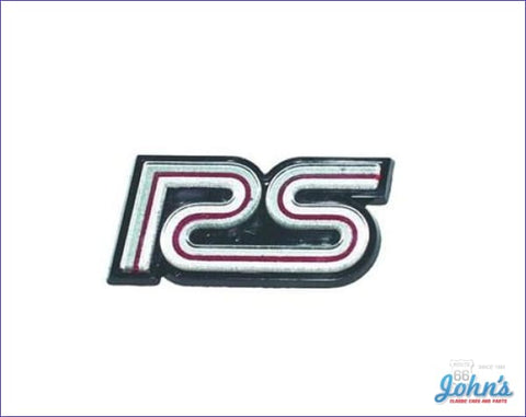 Grille Emblem Rs Silver Gm Licensed Reproduction F2