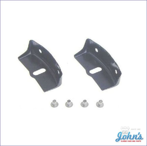 Grille Side Brackets With Rivets- Standard- Pair F1