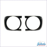 Headlight Bezels- Standard- Pair Gm Licensed Reproduction F1