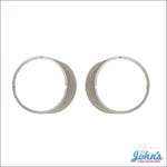 Headlight Bezels Without Chrome Trim- Standard-Pair Gm Licensed Reproduction F1
