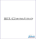 Hood Emblem El Camino- Gm Licensed Reproduction A