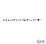 Hood Letters Chevrolet Set Gm Licensed Reproduction A