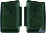 Horn Buttons Pair Gm Licensed Reproduction Camaro 1969 / Dark Green A X F1