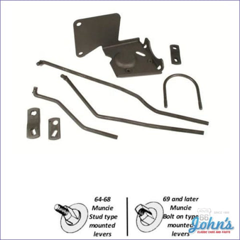 Hurst Shifter Install Kit With Linkage Competition/plus. Cars Or Without Console Muncie Transmission