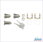 Ignition And Door Lock Kit With Late Style Keys A X F1