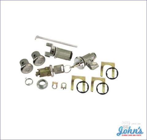 Ignition Door Glovebox And Trunk Lock Kit With Oe Style Keys A X