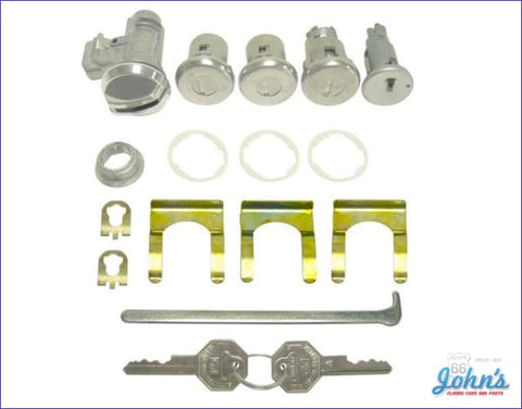 Ignition Door Glovebox And Trunk Lock Kit With Oe Style Keys A X