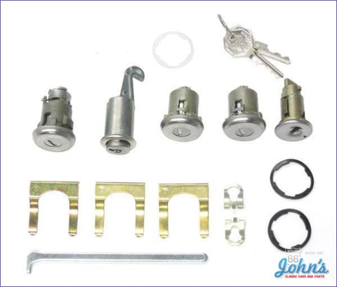 Ignition Door Glovebox And Trunk Lock Kit With Oe Style Keys F1