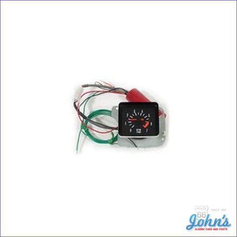 In Dash Tach Conversion Kit 6000-7000 Red Line With White Lettering Converts Warning Light Cars To