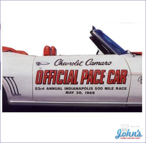 Indy 500 Pace Car Door Decal Kit F1