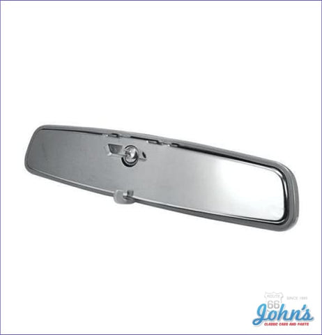 Interior Rearview Mirror Stainless With Gray Trim. 12 Day/night. Gm Licensed Reproduction A