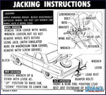 Jack Instructions Decal- Sedan/hardtop Regular X