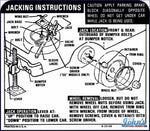 Jack Instructions Decal- Space Saver X