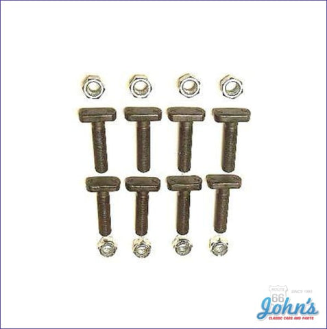 Leaf Spring Anchor Bolt Kit Long Style With Multi Leafs Springs. 16 Pc X