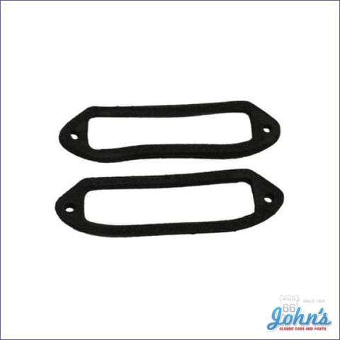 License Plate Lamp Lens Gaskets Pair F2