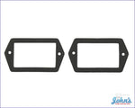 License Plate Lamp Lens Gaskets - Pair F2
