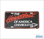 License Plate - The Heartbeat Of America Chevrolet A F2 X F1