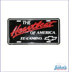 License Plate - The Heartbeat Of America El Camino A