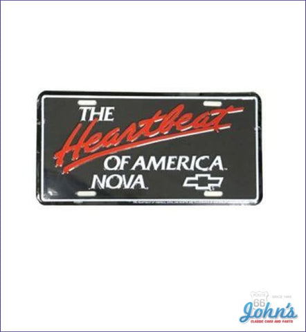 License Plate - The Heartbeat Of America Nova X