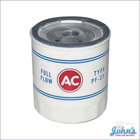 Oil Filter Spin On Style Pf25 Sb Or Bb A F2 X F1