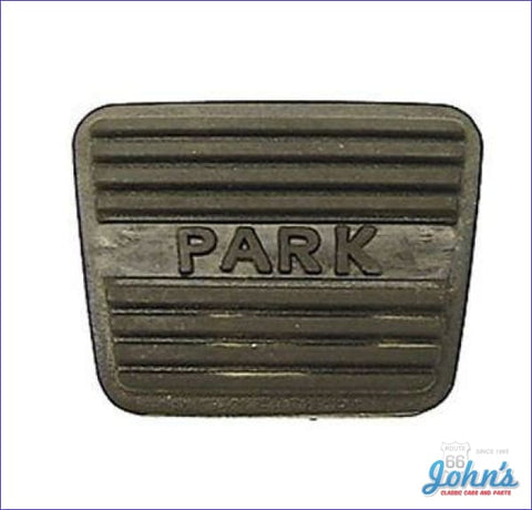 Park Brake Pedal Pad Gm Licensed Reproduction A X F1