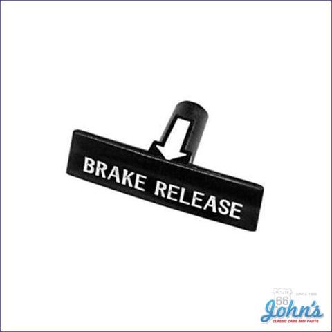 Park Brake Release Handle A