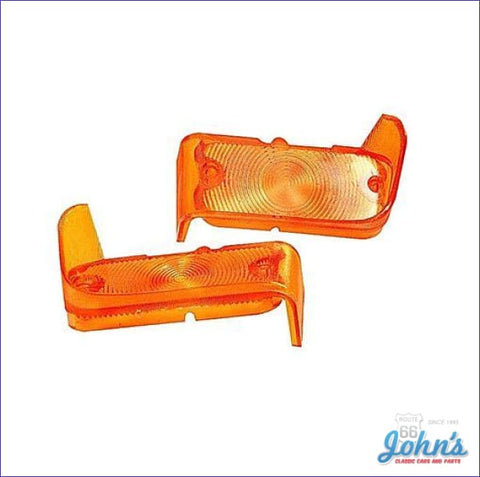 Park Lamp Lenses Amber Pair Gm Licensed Reproduction A